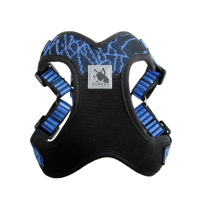 X3 Front Range Pet Harness Gift without Traction Rope - Blue / Size: L - 2