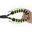 Reflective Nylon Dog Pet Round Traction Leash Strap Gift with Padded Handle - Green - 2