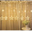 Curtain Light 12 Stars 138 Leds Drop Fairy String Light Waterproof Indoor Outdoor 8 Modes Decorative Lamp - Warm White Light - 4