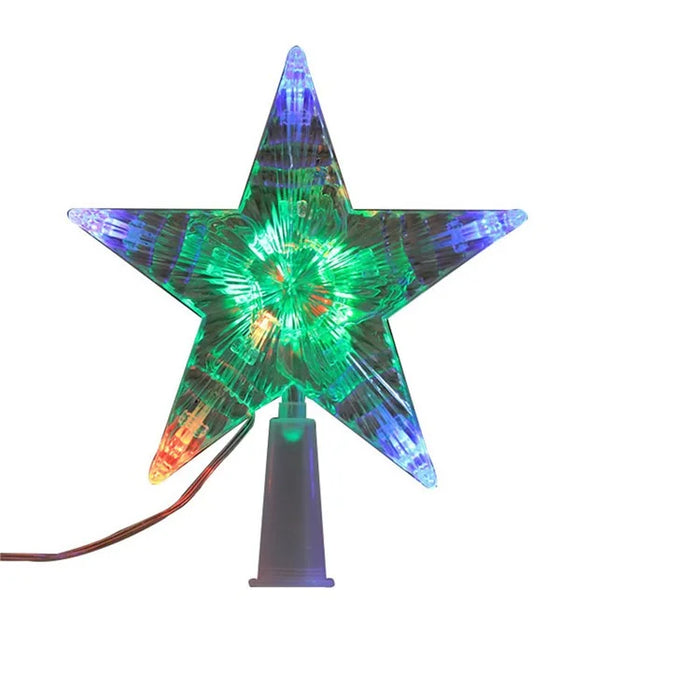USB LED Light Star Ornament Party Supplies Christmas Tree Top Lamp - 4