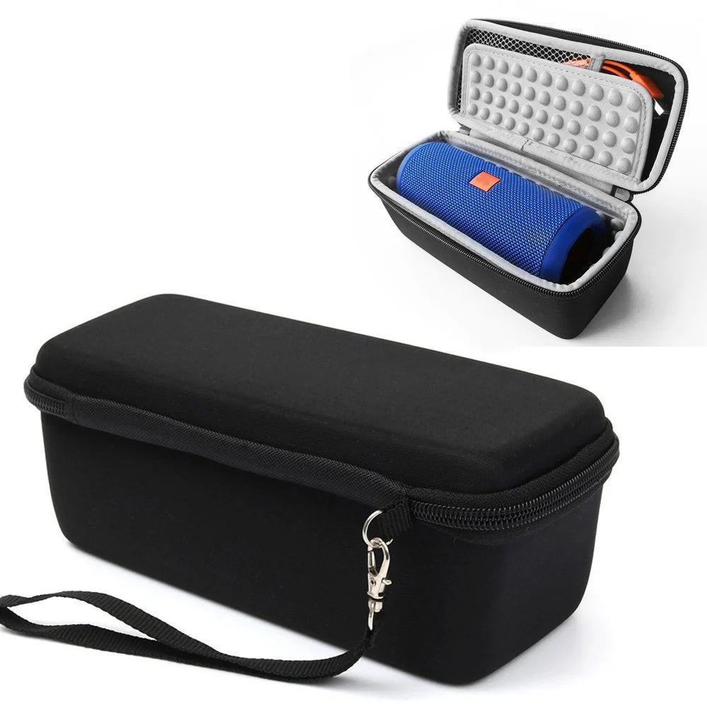 Portable Carrying Case Storage Bag for JBL Flip 1 2 3 4 Bluetooth-compatible Speaker - Black - 1