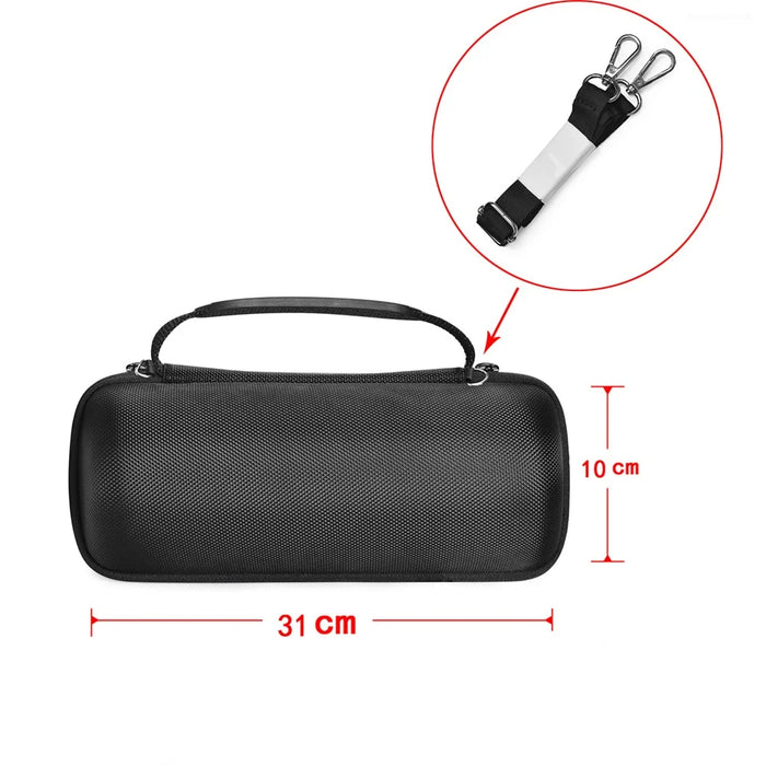 Portable Nylon Bag Shockproof Bluetooth-compatible Speaker Protection Bag for JBL Charge 4 - Black - 5