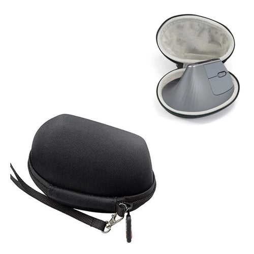 LTGEM EVA Hard Case for Logitech MX Vertical Advanced Ergonomic Mouse Carrying Storage Bag - Black/Grey - 1