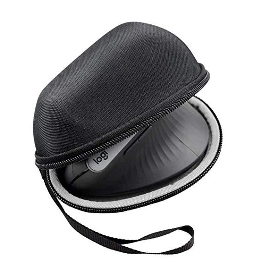 LTGEM EVA Hard Case for Logitech MX Vertical Advanced Ergonomic Mouse Carrying Storage Bag - Black/Grey - 4