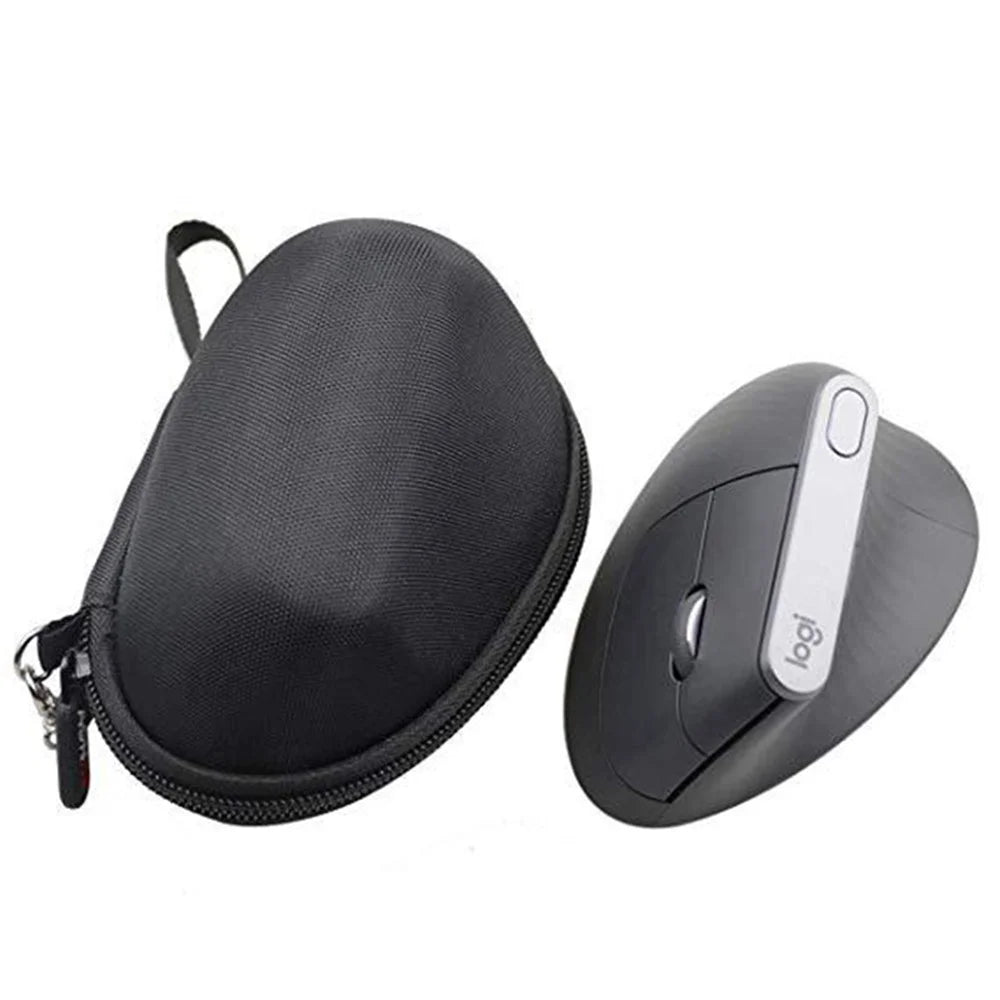 LTGEM EVA Hard Case for Logitech MX Vertical Advanced Ergonomic Mouse Carrying Storage Bag - Black/Grey - 6