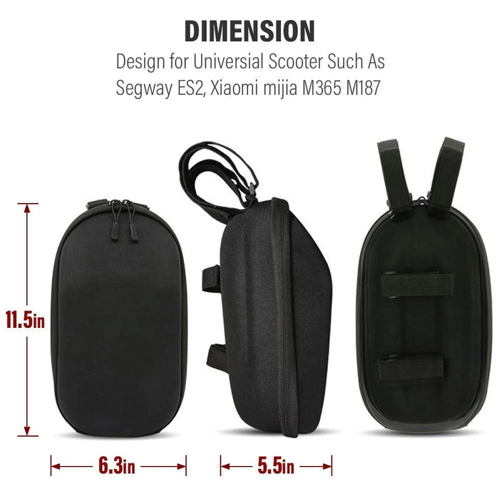 For Xiaomi Mijia Electric Scooter Ninebot Scooter Head Handle Bag Waterproof Multi-Purpose Bike Handlebar Scooter Bag - Black - 4