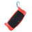Silicone Carrying Case Bluetooth-compatible Speaker Protective Cover with Shoulder Strap Carabiner for JBL Charge 5 - Red - 1