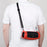 Silicone Carrying Case Bluetooth-compatible Speaker Protective Cover with Shoulder Strap Carabiner for JBL Charge 5 - Red - 2