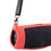 Silicone Carrying Case Bluetooth-compatible Speaker Protective Cover with Shoulder Strap Carabiner for JBL Charge 5 - Red - 4