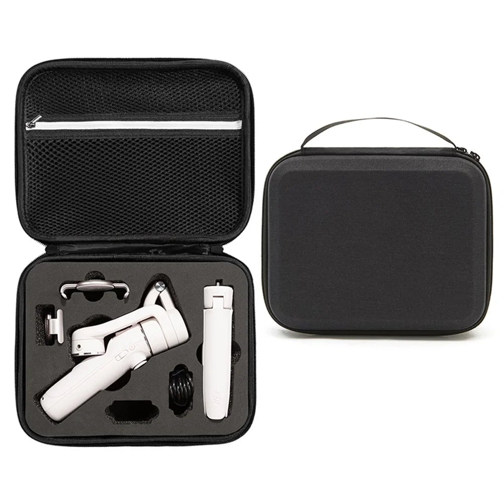 Portable Shockproof Storage Bag Carrying Case for DJI OM 5 Handheld Gimbal Accessories - Black/Black Liner - 1