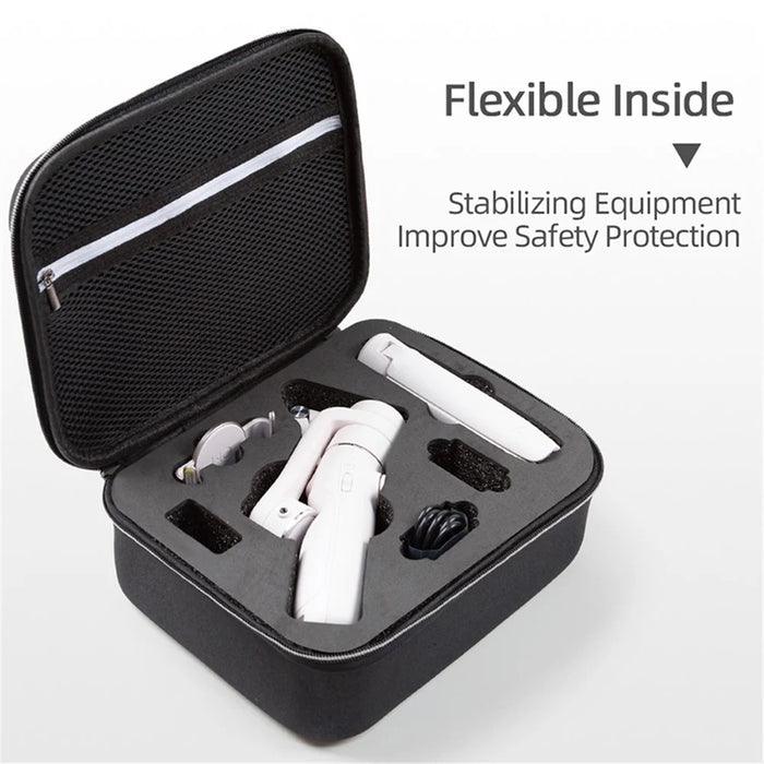 Portable Shockproof Storage Bag Carrying Case for DJI OM 5 Handheld Gimbal Accessories - Black/Black Liner - 5