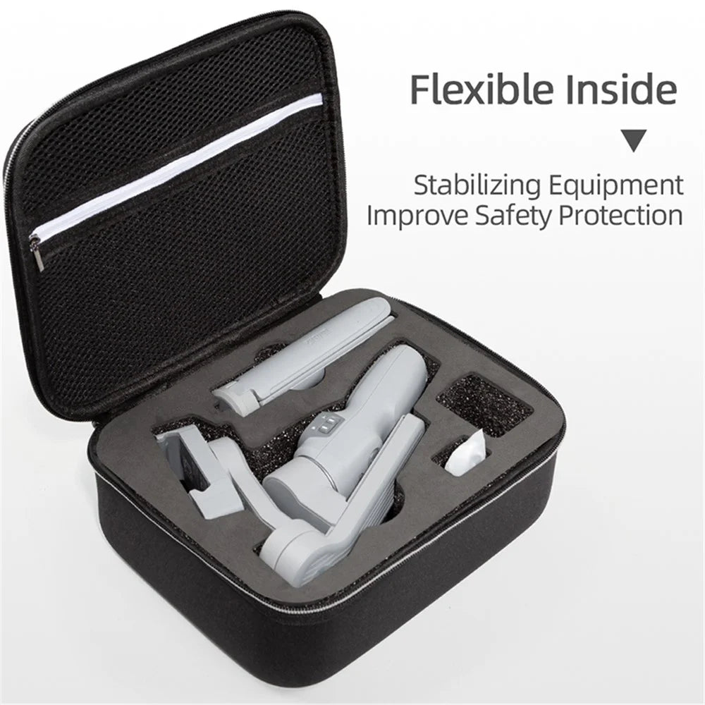 Portable Shockproof Storage Bag Carrying Case Handbag for Zhiyun SMOOTH Q3 Handheld Gimbal - Black/Black Liner - 3