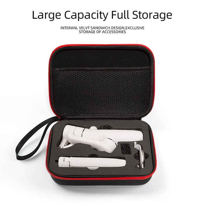 Portable EVA Storage Bag Protective Carrying Case for DJI OM 5 Handheld Gimbal - Black/Black Liner - 2