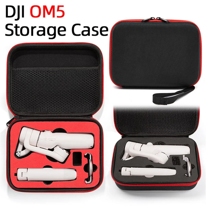 Portable EVA Storage Bag Protective Carrying Case for DJI OM 5 Handheld Gimbal - Black/Black Liner - 7