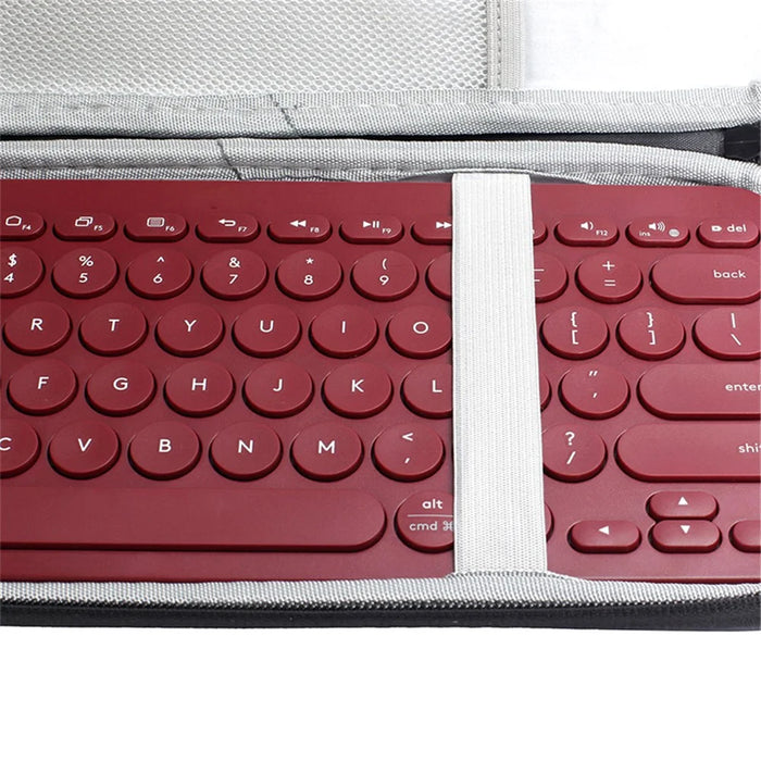 Portable Protective Storage Bag for Logitech K380 K810 K811 Wireless Bluetooth-compatible Keyboard - Grey - 7