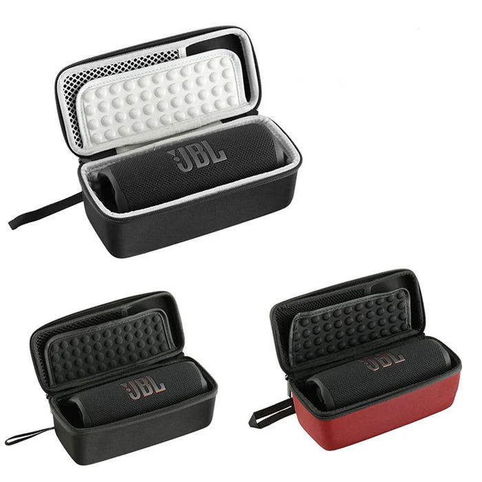For JBL Flip 7 / Flip 6 / Flip 5 / Flip 4 Rectangle Shockproof Carrying Case Bluetooth-Compatible Speaker Storage Bag - Black - 5