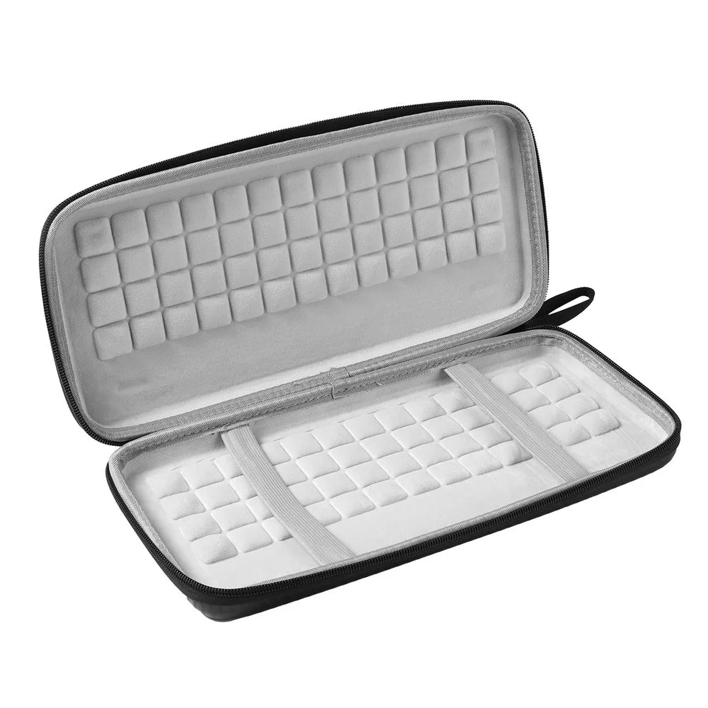 Portable Protective Storage Bag Carrying Case for Logitech POP Keys Mechanical Keyboard - Black/Grey - 2