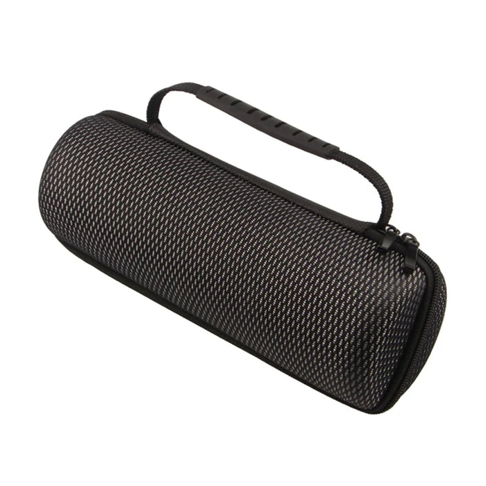 For JBL Flip 6 Bluetooth-compatible Speaker Anti-scratch Carrying Bag Portable Storage Case - Grid Black - 3