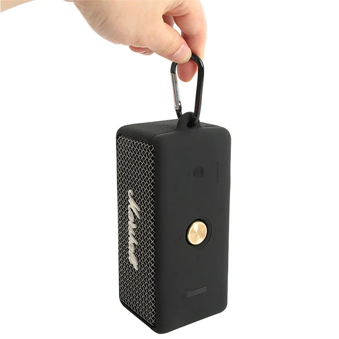 For Marshall EMBERTON Bluetooth-compatible Speaker Dust-proof Silicone Protective Cover - Black - 4