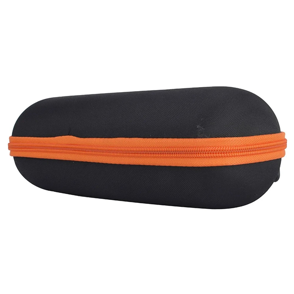 For JBL Flip 6/Flip 5/Flip 4 Portable Shockproof Carrying Case Bluetooth-compatible Speaker Storage Bag - Black/Orange - 7