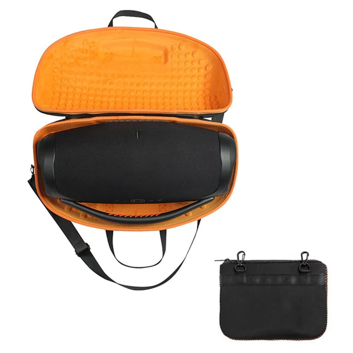 For JBL boombox 2 / 3 Bluetooth-compatible Speaker Protective Case Shockproof Carrying Storage Bag - Black / Orange - 1