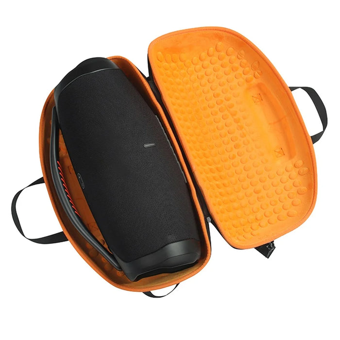 For JBL boombox 2 / 3 Bluetooth-compatible Speaker Protective Case Shockproof Carrying Storage Bag - Black / Orange - 7