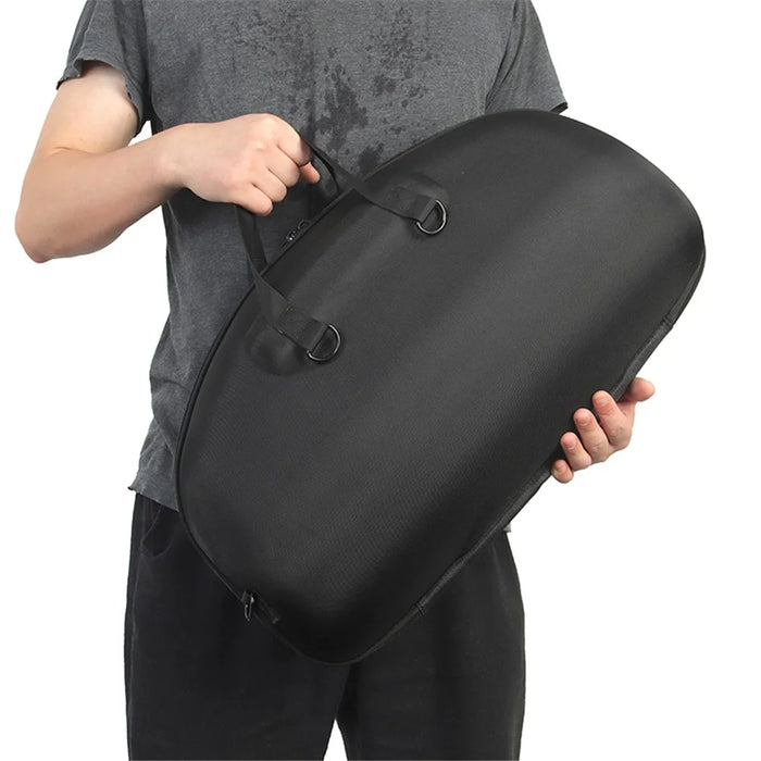 For JBL Boombox 2 / 3 Bluetooth-compatible Speaker Storage Box Shockproof Carrying Case with Shoulder Strap and Small Box - Black / Grey - 3