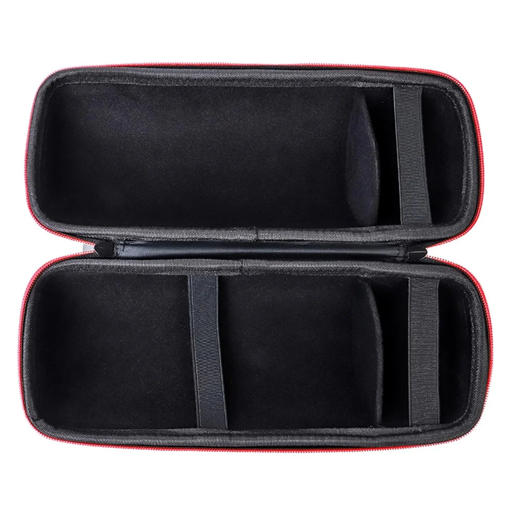 For JBL Pulse4 Shockproof Storage Bag with Shoulder Strap Bluetooth-compatible Speaker Carrying Case - Grid Black - 3