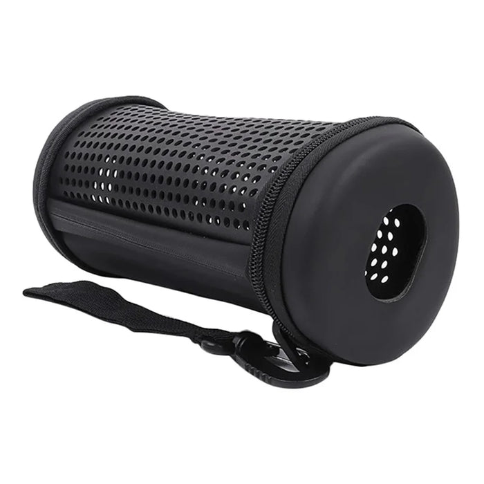 For Logitech UE Megaboom 3 EVA+PU Leather Hollow Out Carrying Case Bluetooth-compatible Speaker Shockproof Zipper Storage Bag - 1