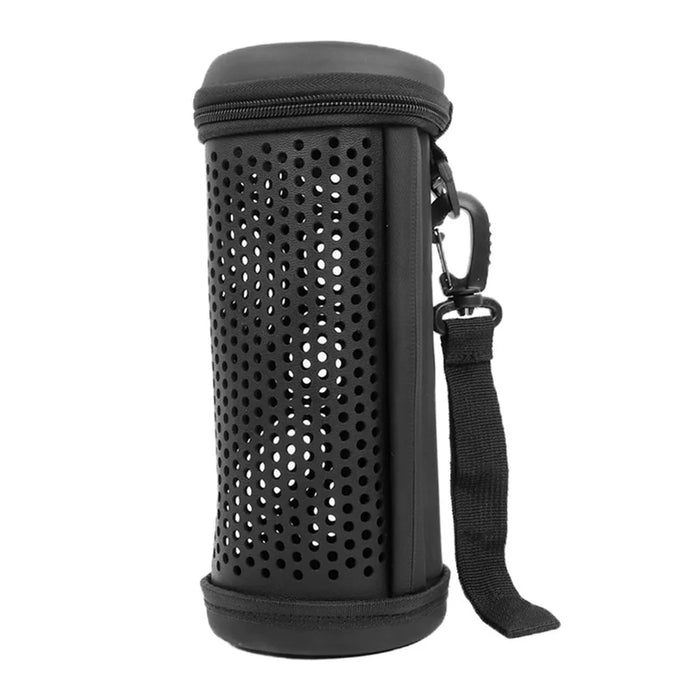 For Logitech UE Megaboom 3 EVA+PU Leather Hollow Out Carrying Case Bluetooth-compatible Speaker Shockproof Zipper Storage Bag - 5