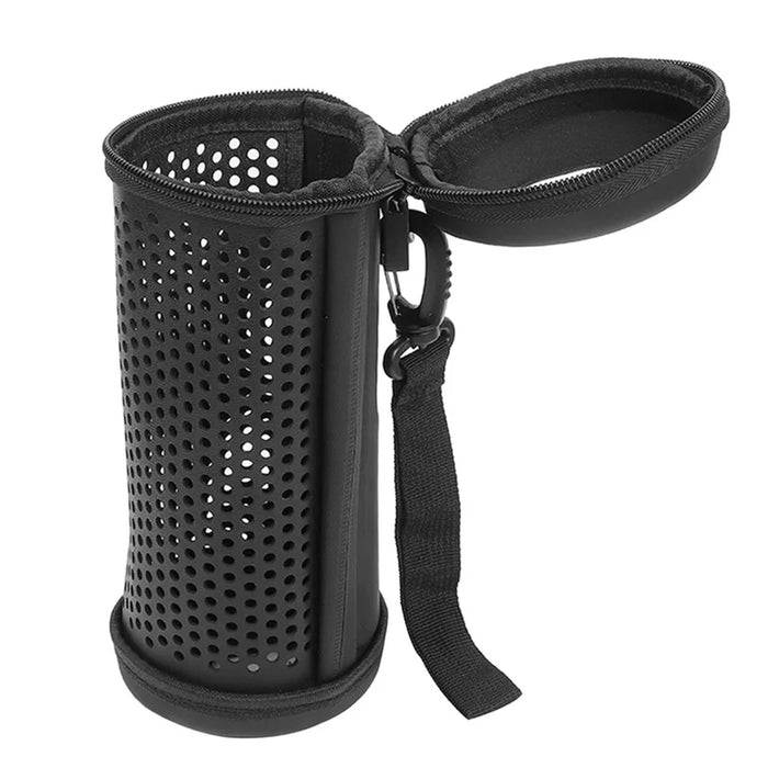 For Logitech UE Megaboom 3 EVA+PU Leather Hollow Out Carrying Case Bluetooth-compatible Speaker Shockproof Zipper Storage Bag - 7