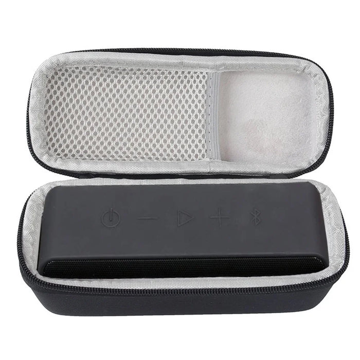 For Anker SoundCore 2/3 Portable Bluetooth-compatible Speaker Shockproof Carrying Case Storage Bag - Black/Grey - 2