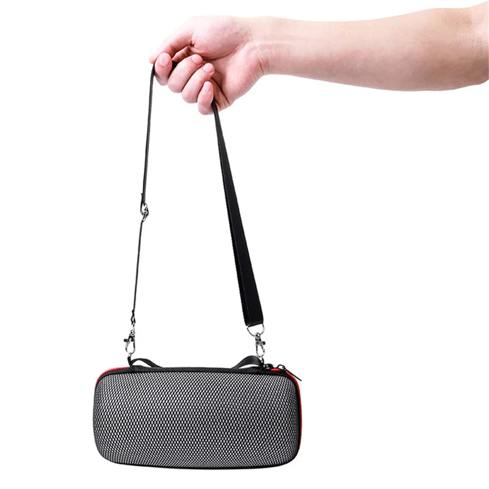 For JBL Pulse4 Carrying Case Bluetooth-compatible Speaker Anti-drop Protective Cover with Strap - Mesh - 2