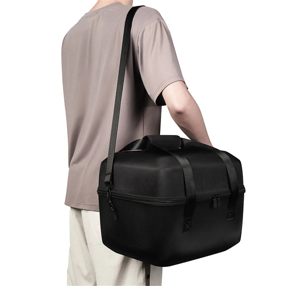 Hard EVA Storage Bag for JBL Partybox Encore Essential, Shockproof Portable Carrying Box with Shoulder Strap - Grey - 2