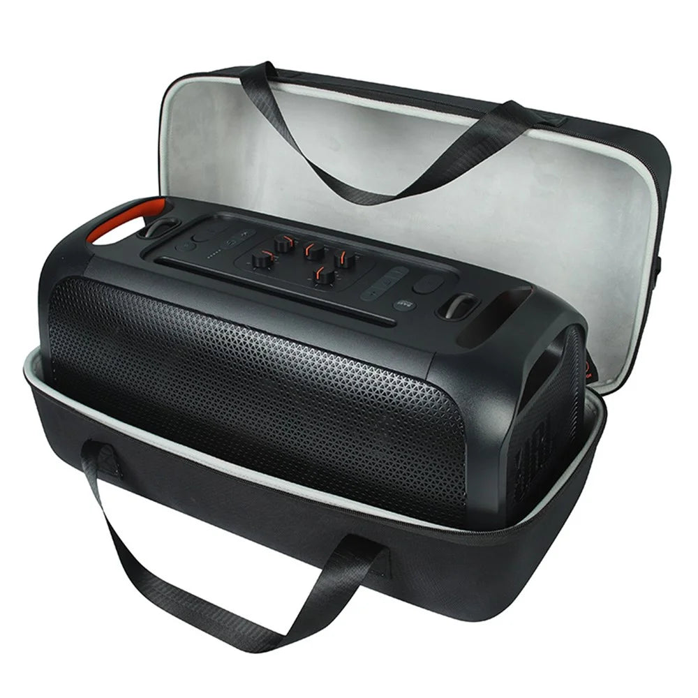 For JBL PartyBox On-The-Go Portable Storage Bag Hard EVA Shockproof Carrying Speaker Case - Grey - 3
