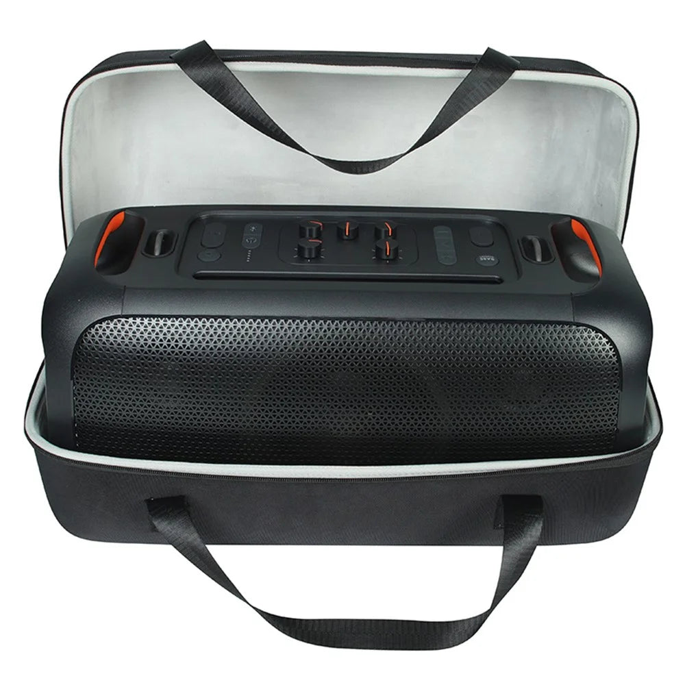 For JBL PartyBox On-The-Go Portable Storage Bag Hard EVA Shockproof Carrying Speaker Case - Grey - 4