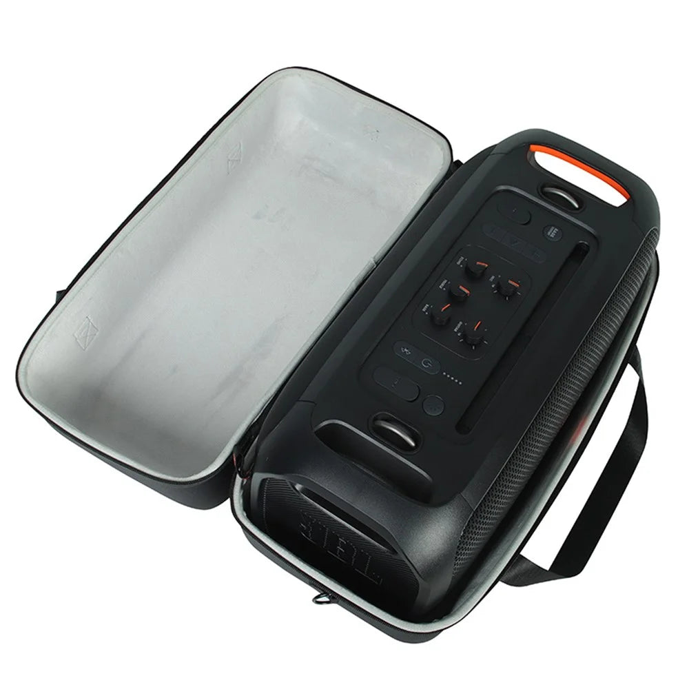For JBL PartyBox On-The-Go Portable Storage Bag Hard EVA Shockproof Carrying Speaker Case - Grey - 5
