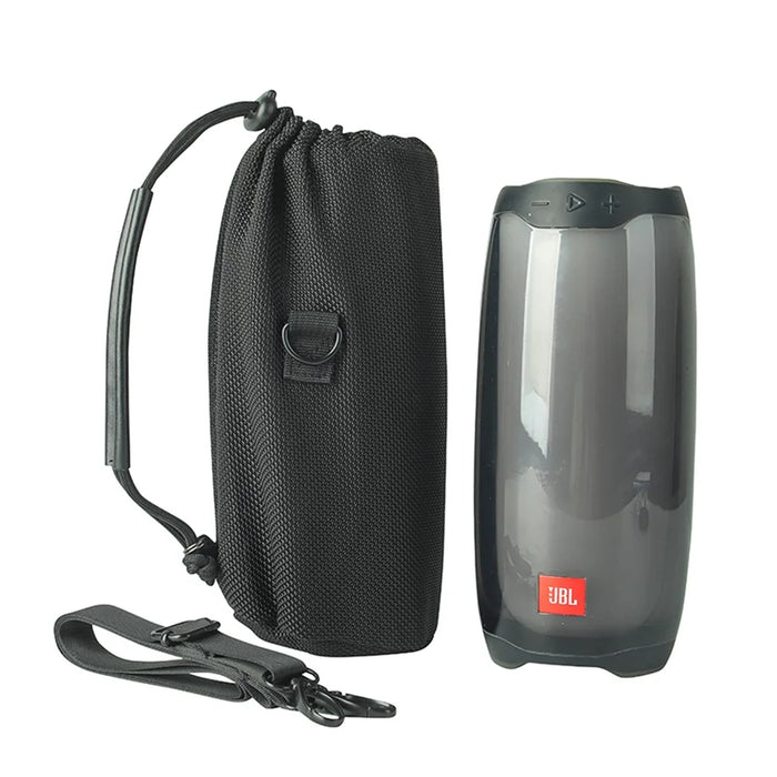 For JBL Pulse4 / 3 Drawstring Design Mesh Carrying Pouch Bluetooth-compatible Speaker Protective Sleeve Crossbody Bag - 4