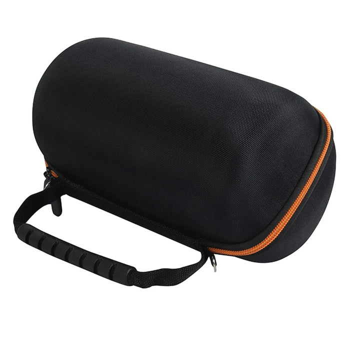 Hard EVA Shockproof Storage Box for JBL Pulse 5, Bluetooth-compatible Speaker Protective Cover Travel Carrying Bag - Black / Orange - 5