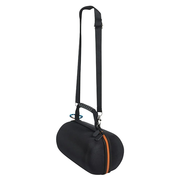 Hard EVA Shockproof Storage Box for JBL Pulse 5, Bluetooth-compatible Speaker Protective Cover Travel Carrying Bag - Black / Orange - 6