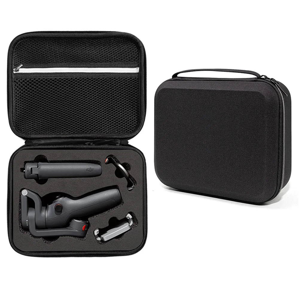 Portable Storage Bag for DJI OM 6, Handheld Gimbal Accessories Handbag Shockproof Carrying Case - Black / Black Liner - 1