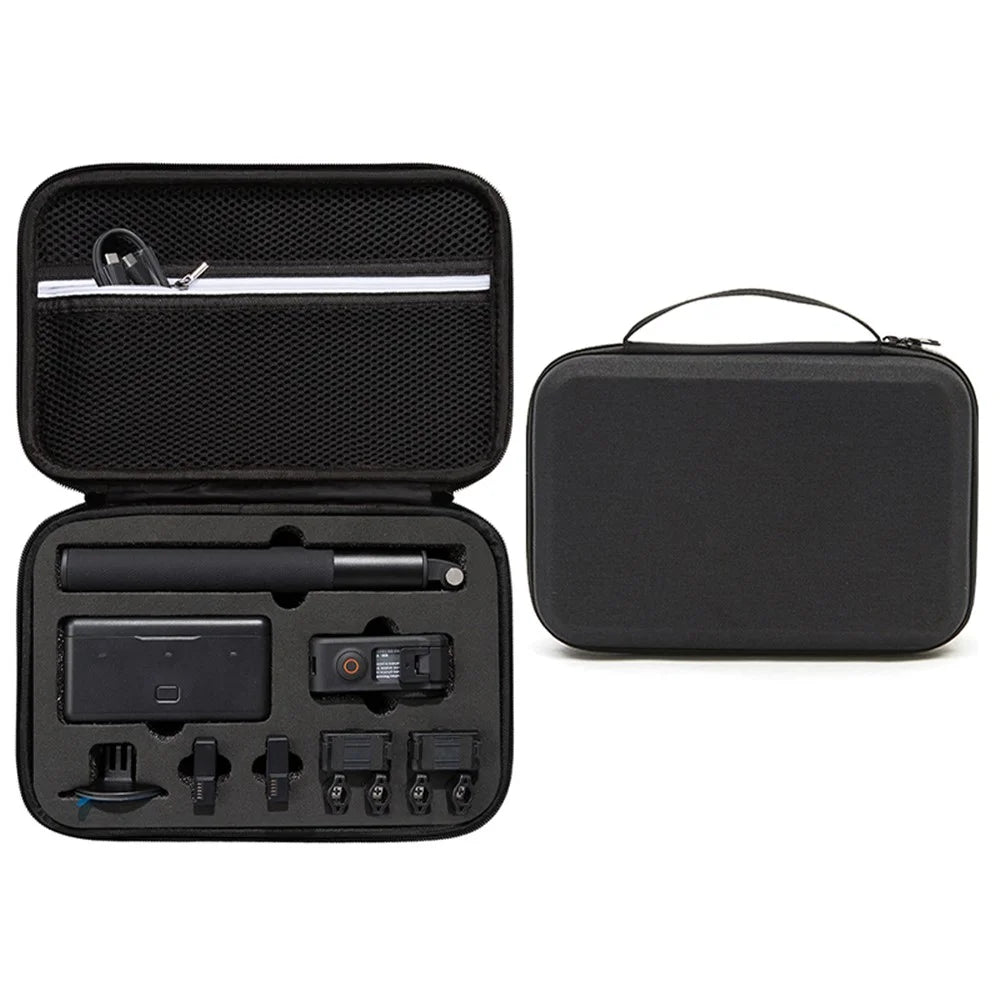 Storage Bag for DJI Osmo Action 3 / Action 4 / Action 5 Pro Portable Camera Accessories Protection Box Carrying Case - Black - 1