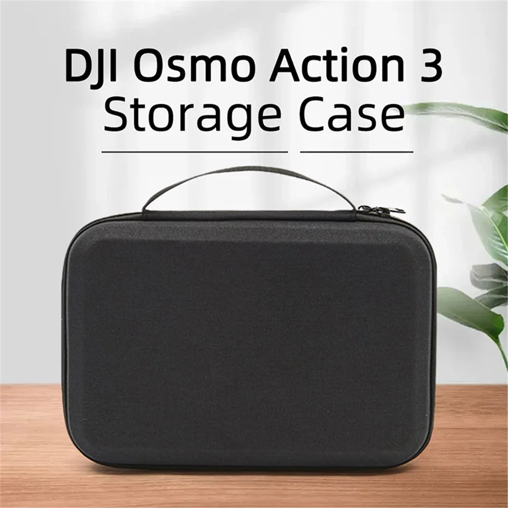 Storage Bag for DJI Osmo Action 3 / Action 4 / Action 5 Pro Portable Camera Accessories Protection Box Carrying Case - Black - 2