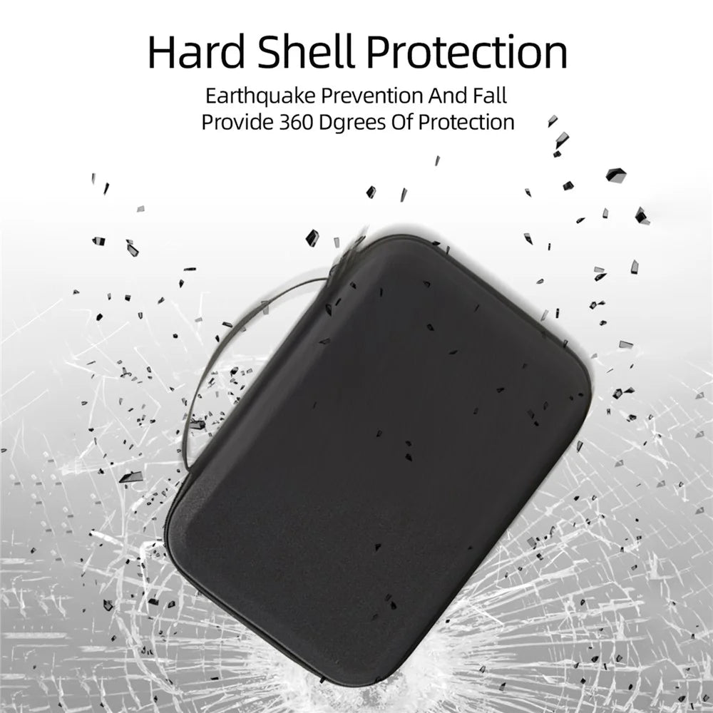 Storage Bag for DJI Osmo Action 3 / Action 4 / Action 5 Pro Portable Camera Accessories Protection Box Carrying Case - Black - 4