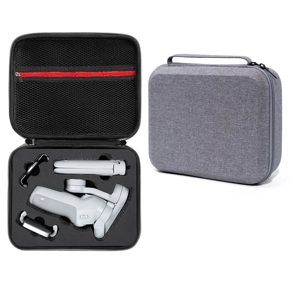 For DJI Osmo Mobile SE Shockproof Carrying Bag Portable Storage Case with Handle - Grey - 1
