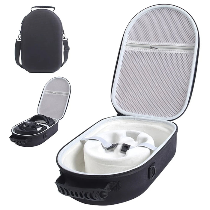 Shockproof Storage Bag for Meta Quest Pro VR Headset Carrying Case with Shoulder Strap - Black - 1