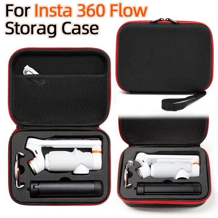 For Insta360 Flow Portable Storage Bag EVA Hardshell Gimbal Stabilizer Carrying Case - Black - 3
