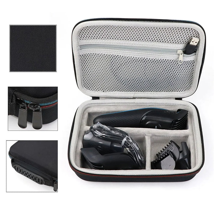 For Braun MGK3020 / 3060 / 3080 Hair Clipper Razor Zipper Storage Bag Shockproof EVA Handbag - 3