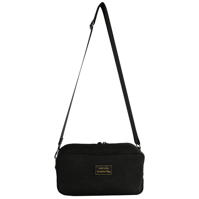 For Marshall Middleton Bluetooth-compatible Speaker Storage Bag Mesh Cloth Travel Carrying Bag with Shoulder Strap - 1
