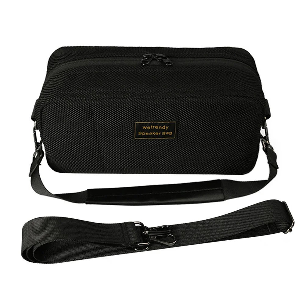 For Marshall Middleton Bluetooth-compatible Speaker Carrying Bag Mesh Cloth Pouch with Short Strap and Shoulder Strap - 2